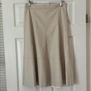 Elegant Cream A-Line Skirt like new!